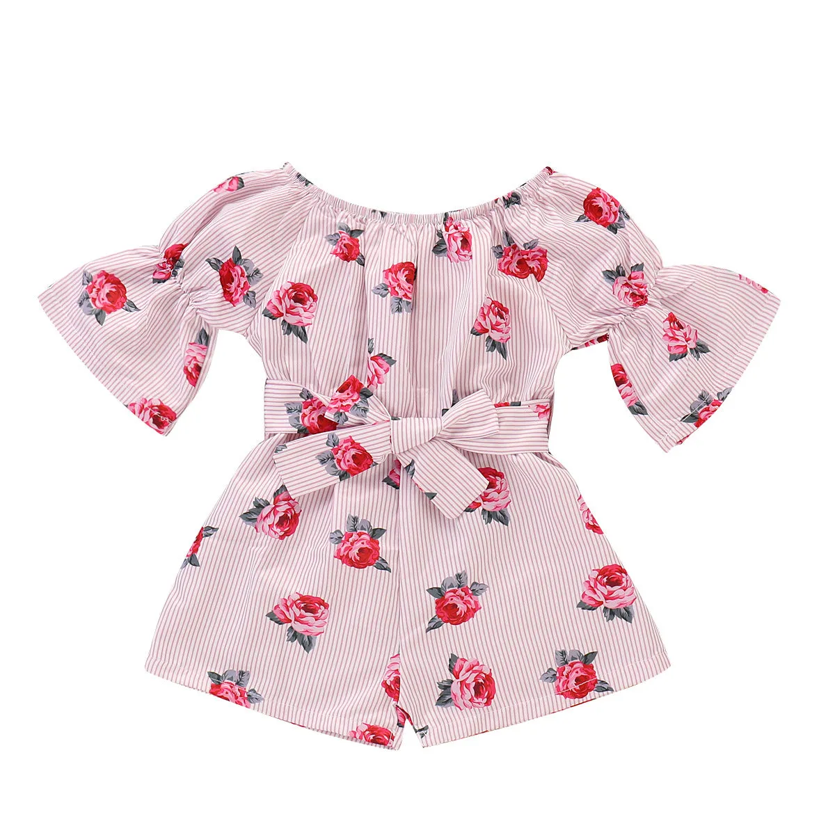 Casual Toddler Baby Girl Romper Floral Sunsuit Summer Outfits One Piece