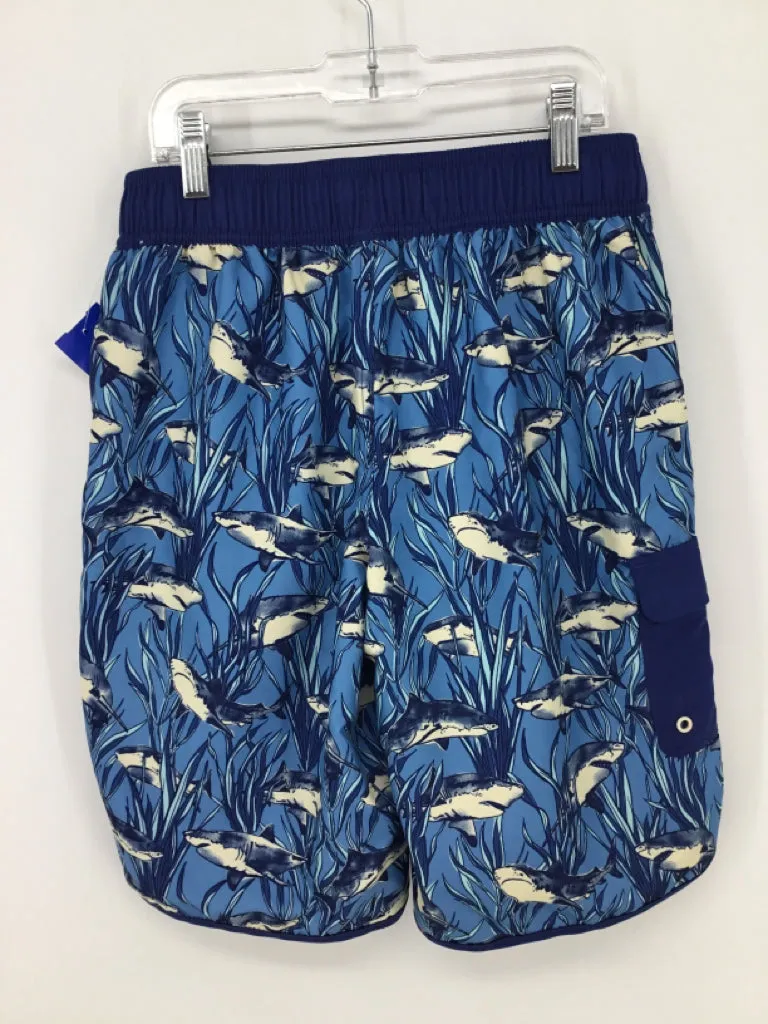 Cat & Jack Child Size 12 Blue Print Swimwear - boys