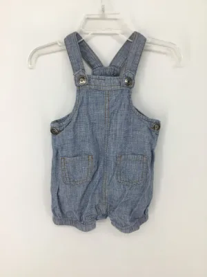 Cat & Jack Child Size 6-9 Months Blue Solid Overalls - boys