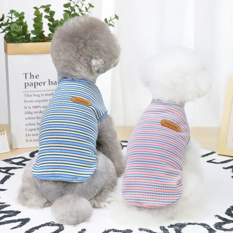 Cat and puppy vest summer pet clothing