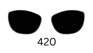 Cat-Eye 420 Solid Sunglasses