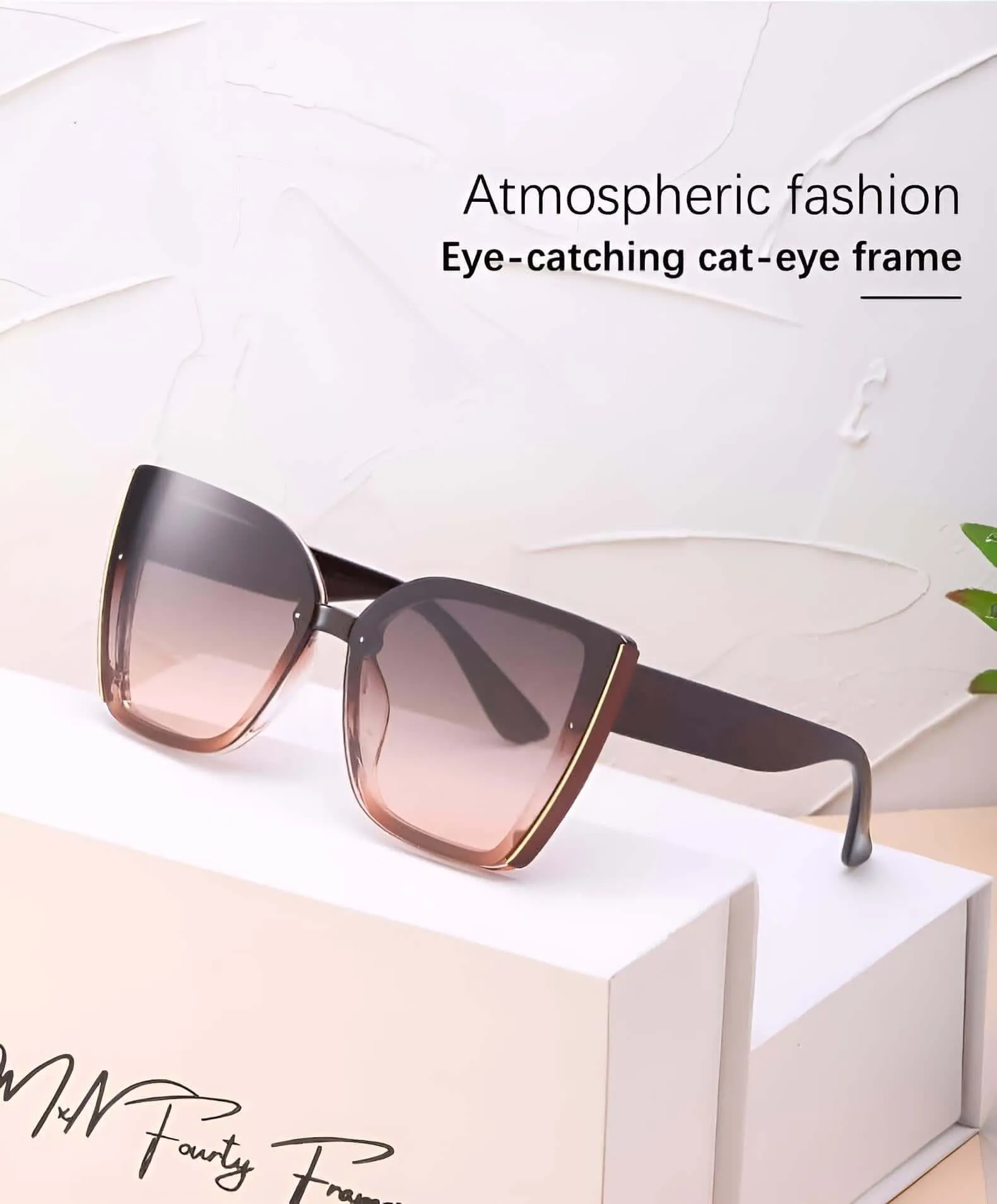 Cat Eye Oversized Sunglasses