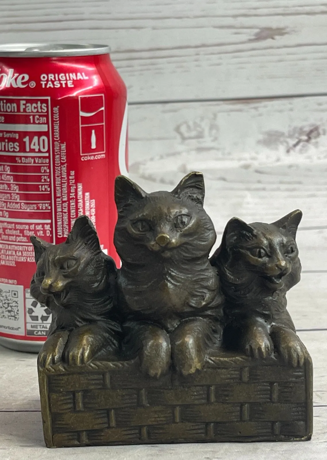 CAT FAMILY BRONZE SCULPTURE STATUE FIGURE FIGURINE ART DECO STATUE HOT CAST SALE