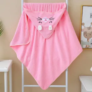 Cat Hooded Oversized Bath Towel- Toddler Girl