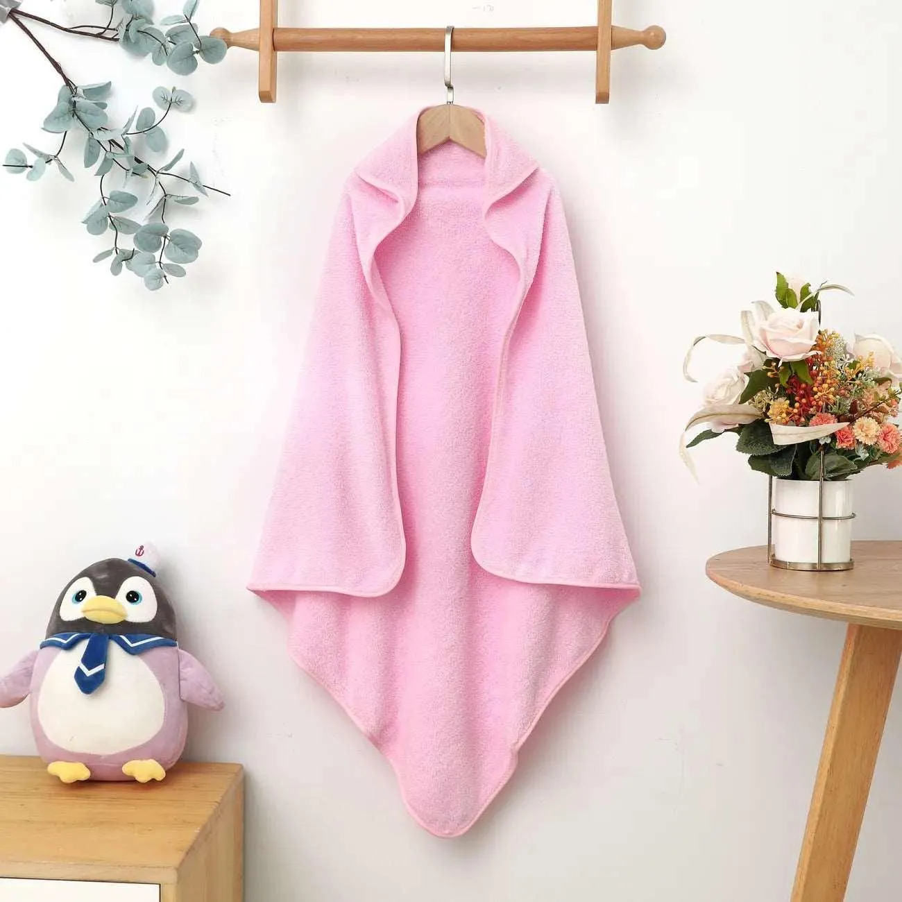 Cat Hooded Oversized Bath Towel- Toddler Girl