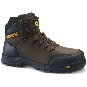 CAT P90977 Men's Resorption Waterproof Composite Toe Seal Work Boot Brown