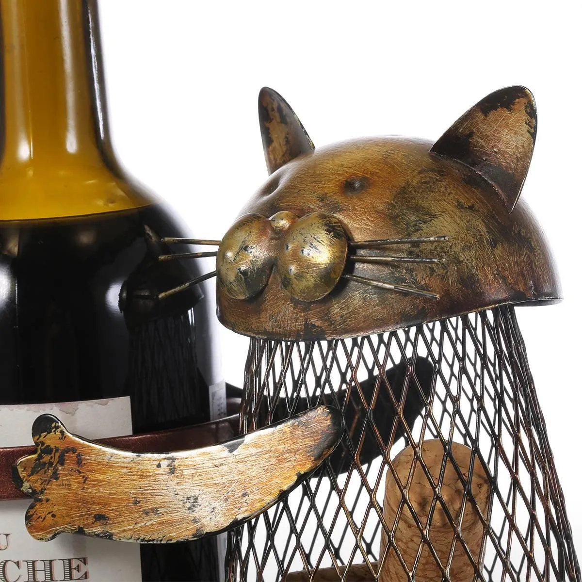 CAT SHAPED WINE HOLDER