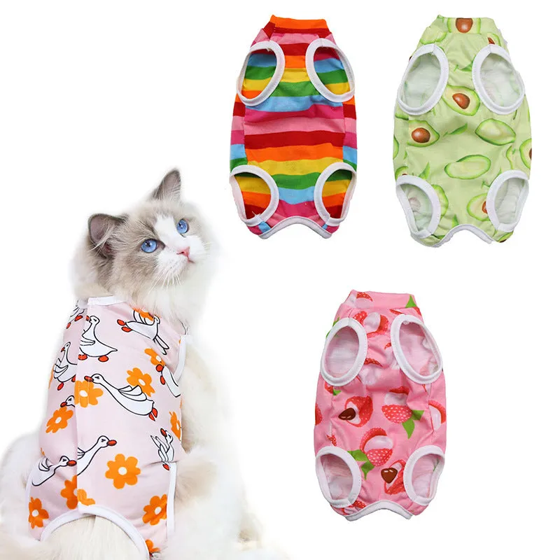 Cat Sterilization Clothes after Surgery Fruit Series Four Seasons Pet Clothes