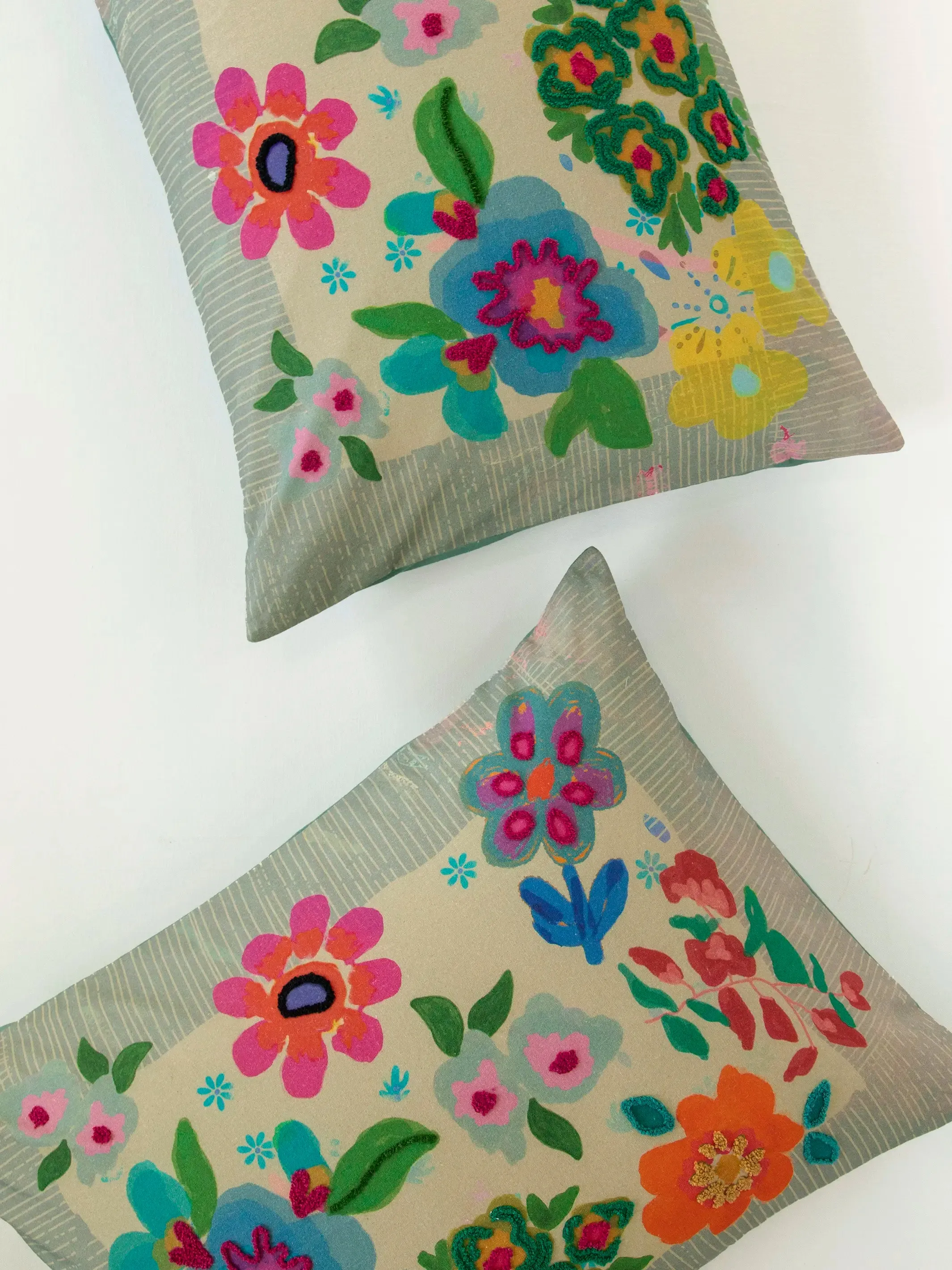 Catalina Cotton Shams, Set of 2 - Floral Garden