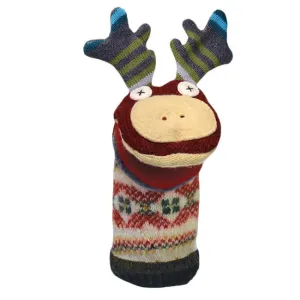 cate & levi wool animal puppet - moose