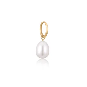 CATERINA | Dangle Pearl Huggie