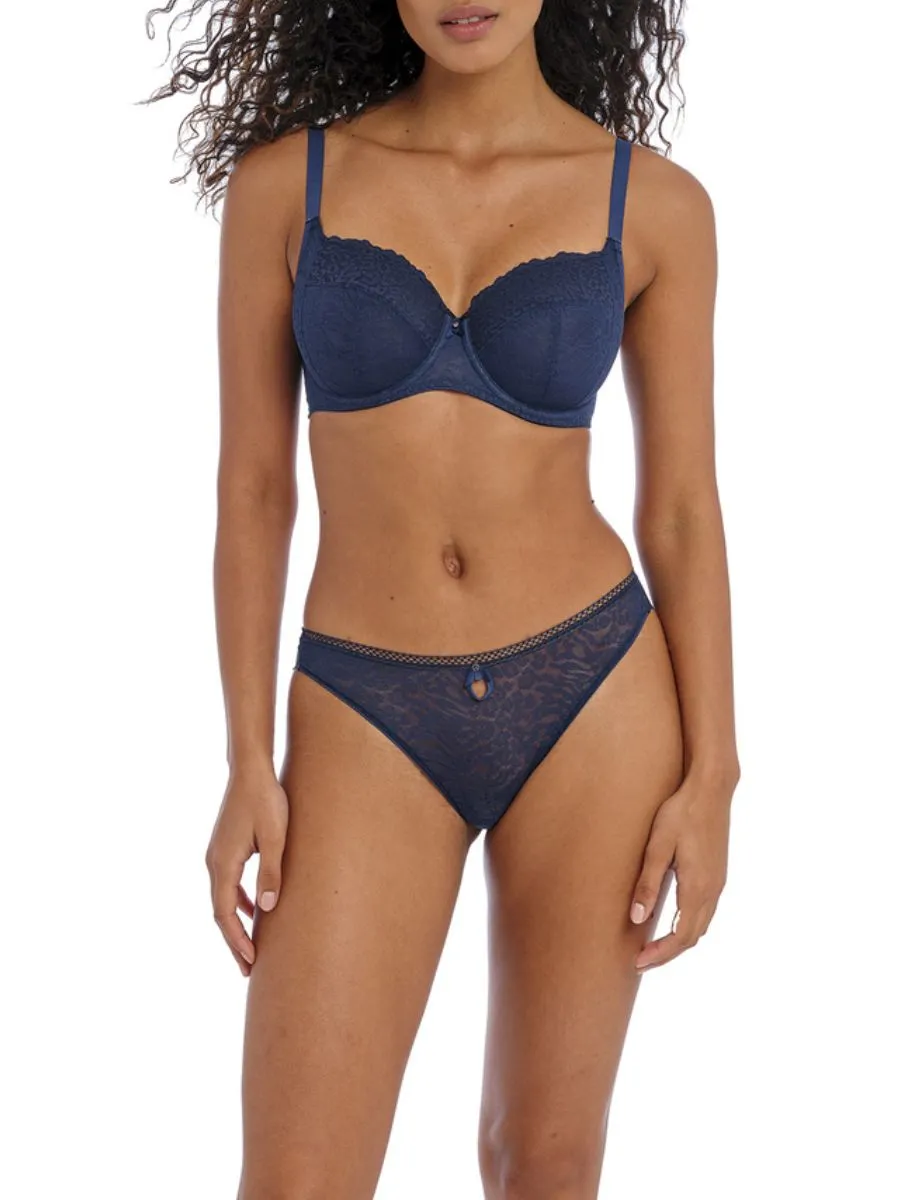 Catwalk Side Support Bra - Midnight