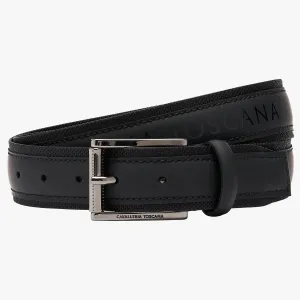 Cavalleria Toscana Laser Cut Leather Belt -Men's