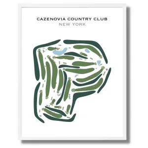 Cazenovia Country Club, New York - Printed Golf Course