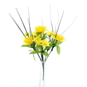 CB Imports 30cm Yellow Mini Bush Floral Daffodil