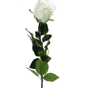 CB Imports Artificial 64cm Cream / Ivory Prize Rose Bud