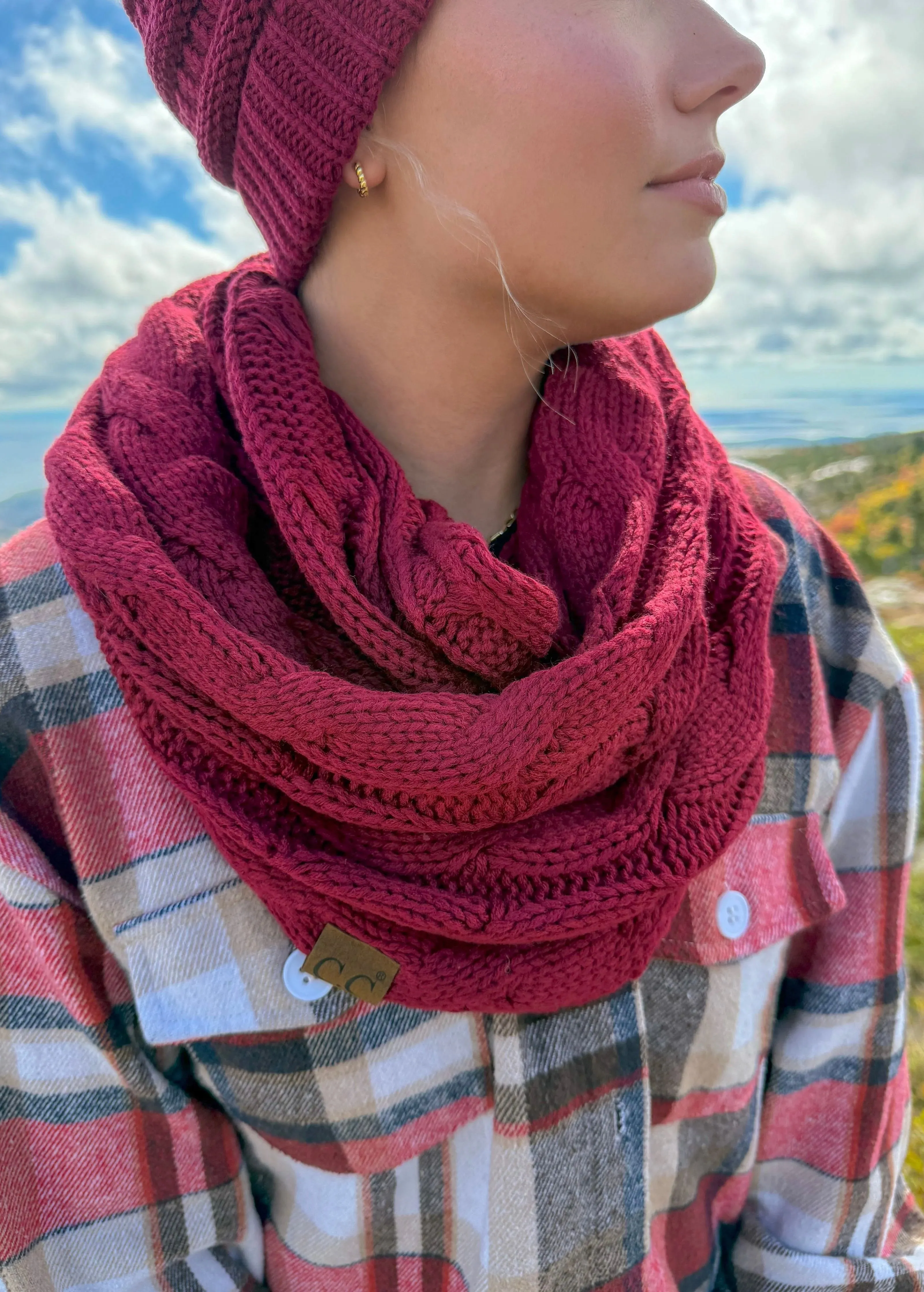 CC Infinity Scarf - Teal Grey