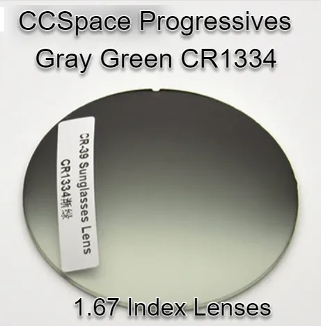 CCSpace Aspheric Progressive Vision Dyed CR-39 Lenses