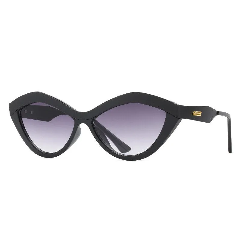 CCspace Full Rim Cat Eye Resin Frame Sunglasses 46885