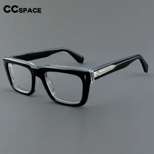 CCspace Unisex Full Rim Square Cat Eye Acetate Eyeglasses 54908