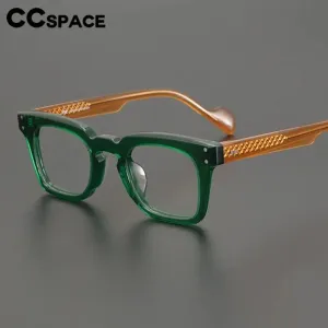 CCspace Unisex Full Rim Square Cat Eye Acetate Eyeglasses 57400