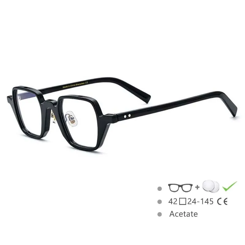 CCspace Unisex Full Rim Square Cat Eye Acetate Frame Eyeglasses 54563