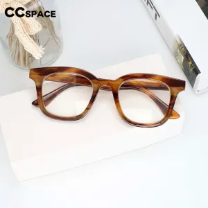 CCspace Unisex Full Rim Square Resin Frame Eyeglasses 53180