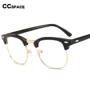 CCspace Unisex Full Rim Square Tr 90 Eyeglasses 54622