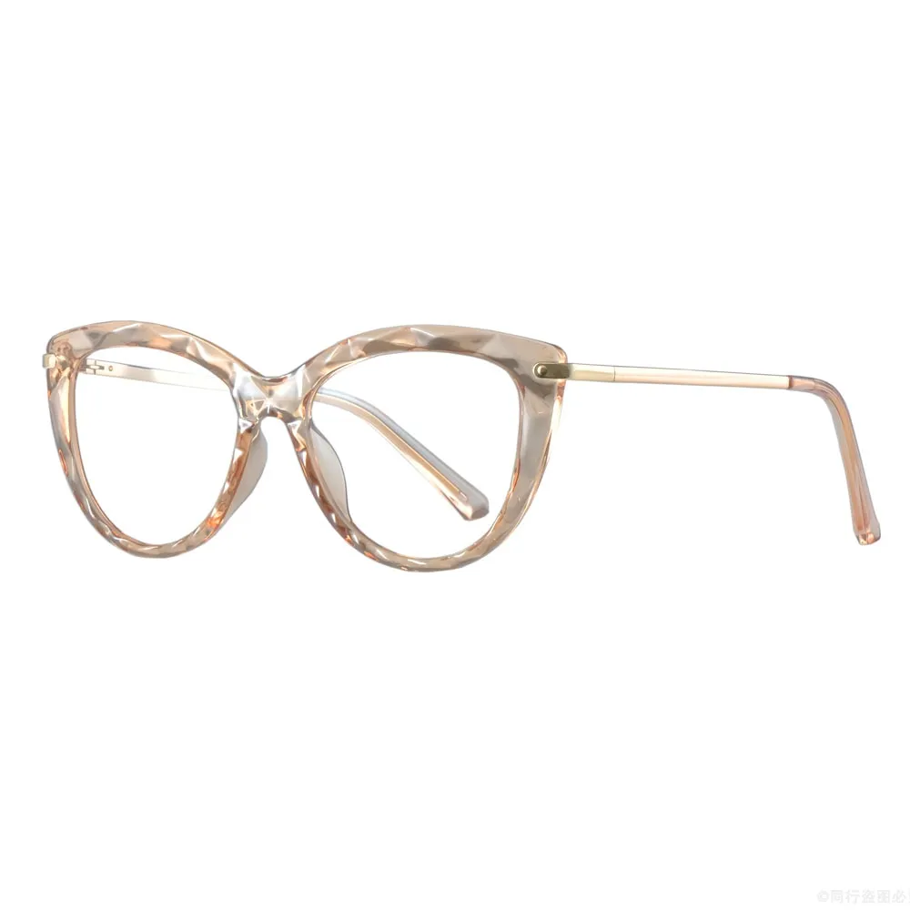 CCspace Women's Cat Eye Diamond Alloy Eyeglasses 51009