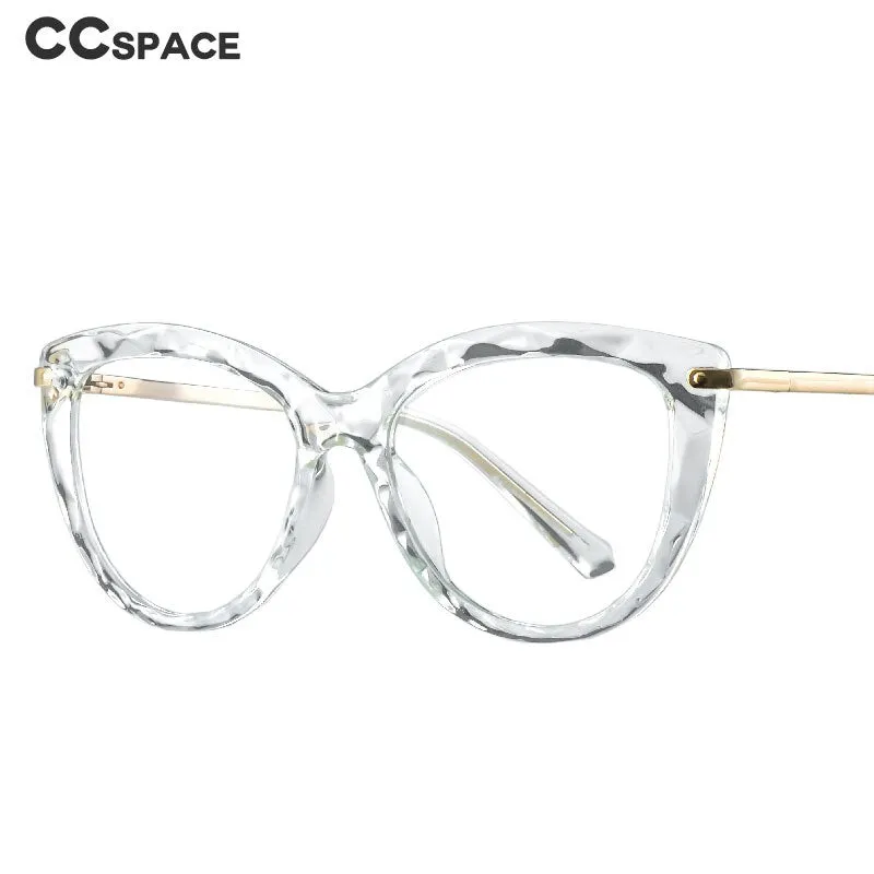 CCspace Women's Cat Eye Diamond Alloy Eyeglasses 51009