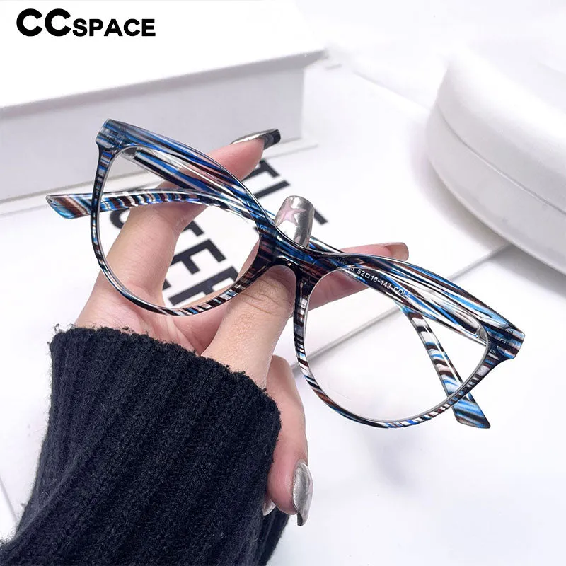 CCspace Women's Full Rim Cat Eye Acetate Eyeglasses 54547