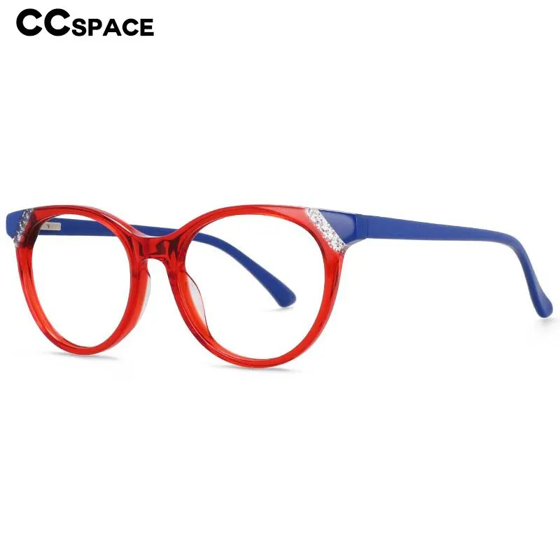 CCspace Women's Full Rim Cat Eye Acetate Eyeglasses 55268