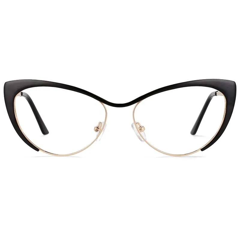 CCspace Women's Full Rim Cat Eye Alloy Eyeglasses 55033