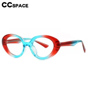 CCspace Women's Full Rim Oval Pc Plastic Eyeglasses Sunglasses 56760