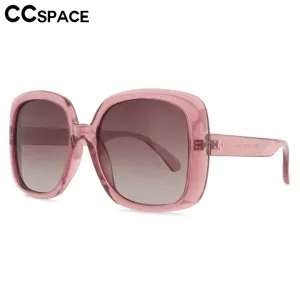 CCspace Women's Full Rim Oversized Square Resin Frame Sunglasses 53656