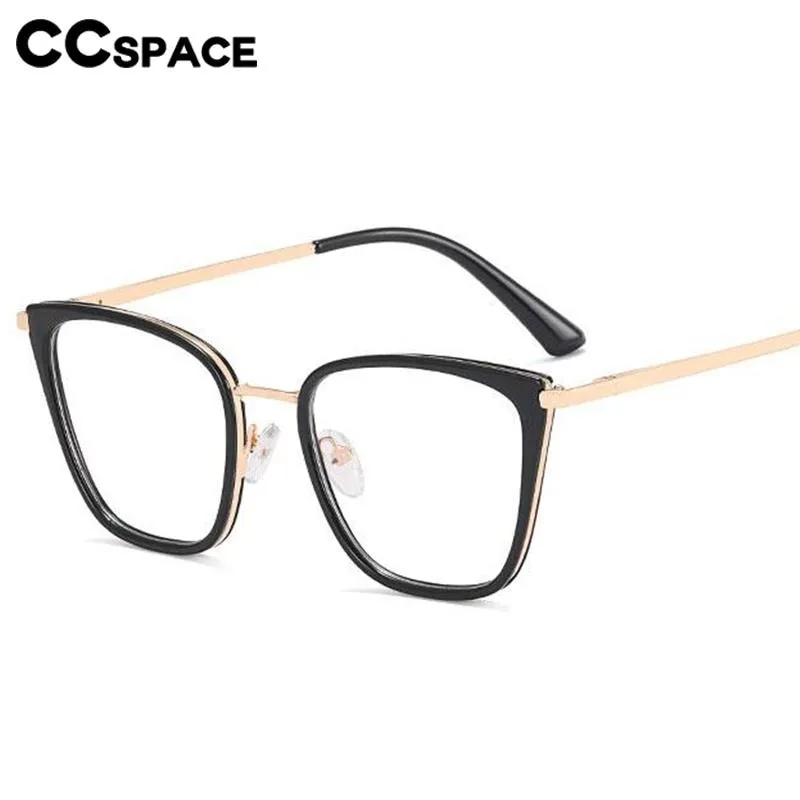 CCspace Women's Full Rim Square Cat Eye Tr 90 Titanium 56694