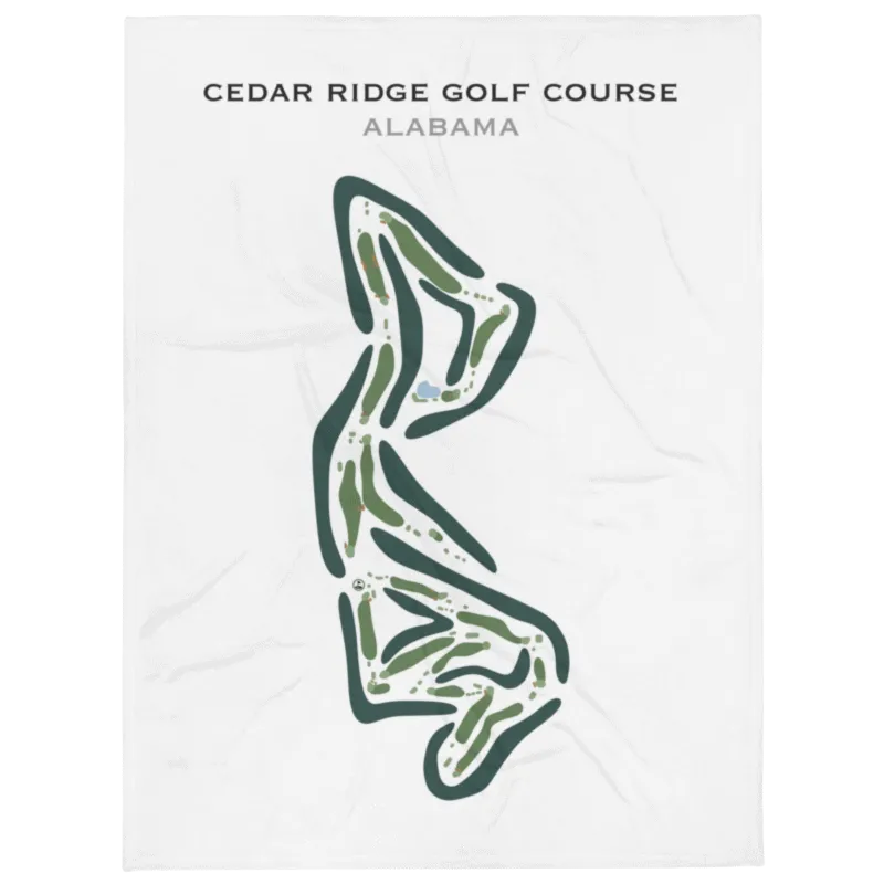 Cedar Ridge Golf Course, Alabama - Printed Golf Course