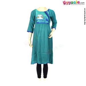 CEEMAYA Feeding Kurti Pure Cotton 9719 - Green