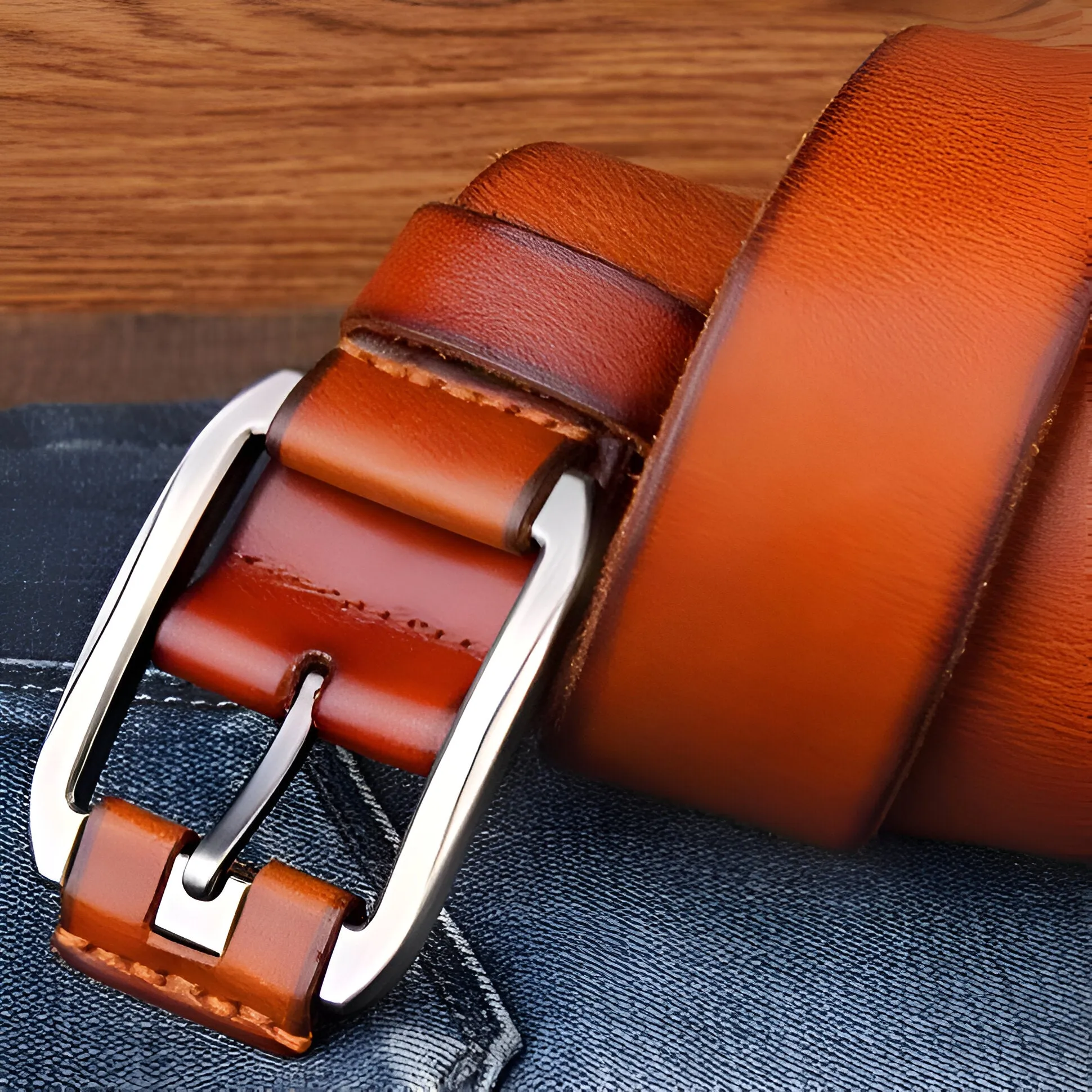 Ceinture Casual en cuir pour homme, modèle Levan