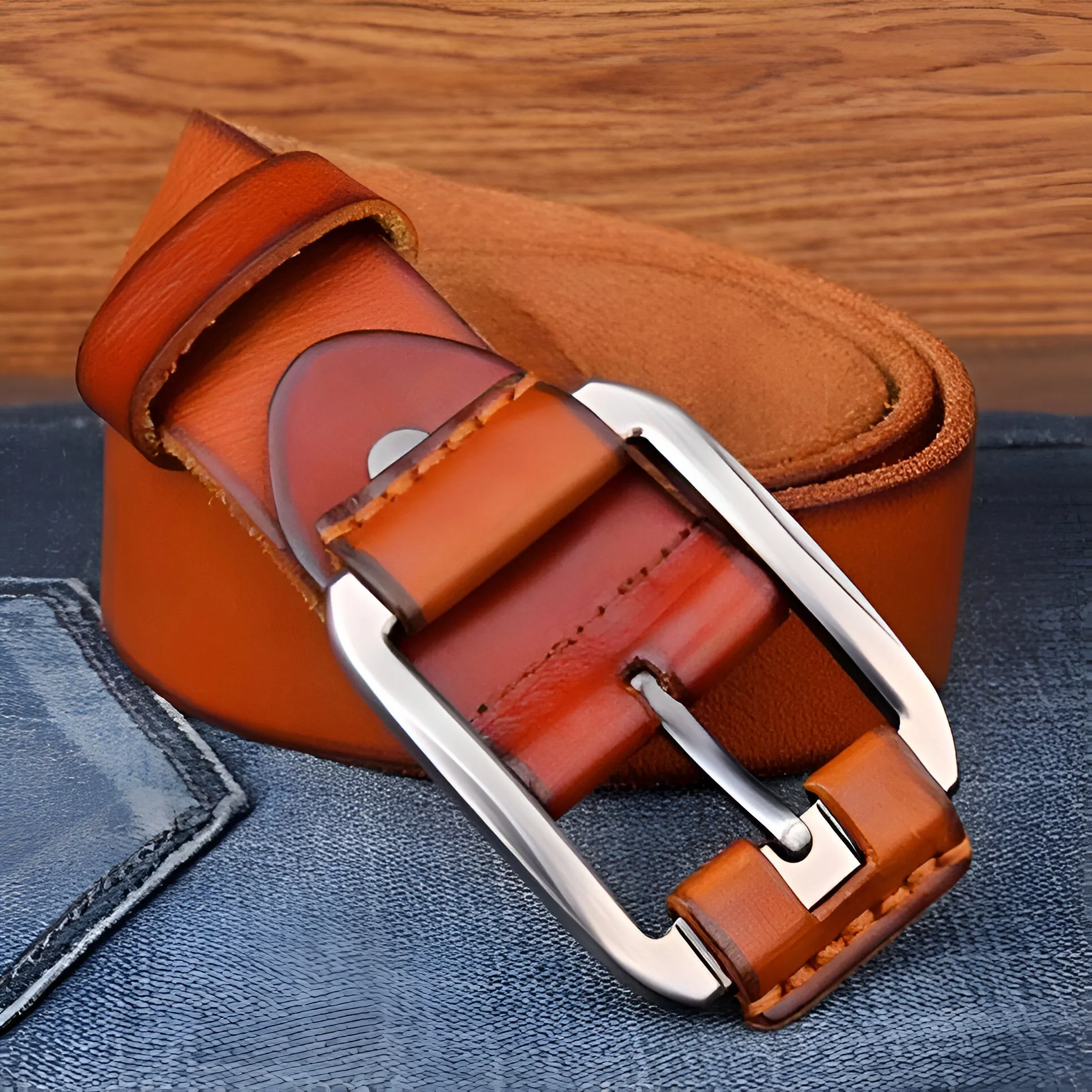 Ceinture Casual en cuir pour homme, modèle Levan