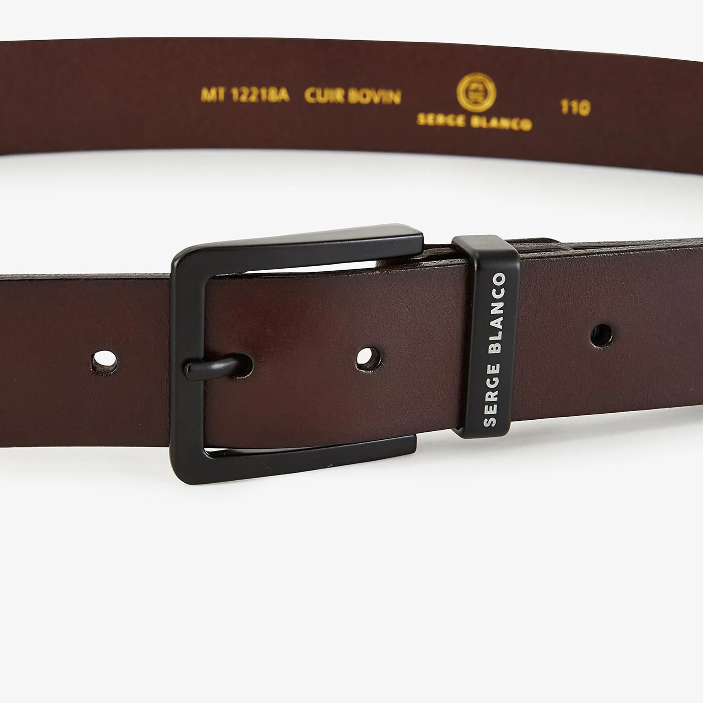 Ceinture en cuir marron