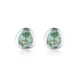 CELEBRATION STUDS - GREEN AMETHYST