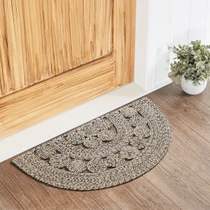 Celeste Blended Pebble Indoor/Outdoor Half Circle Rug 19.5x36