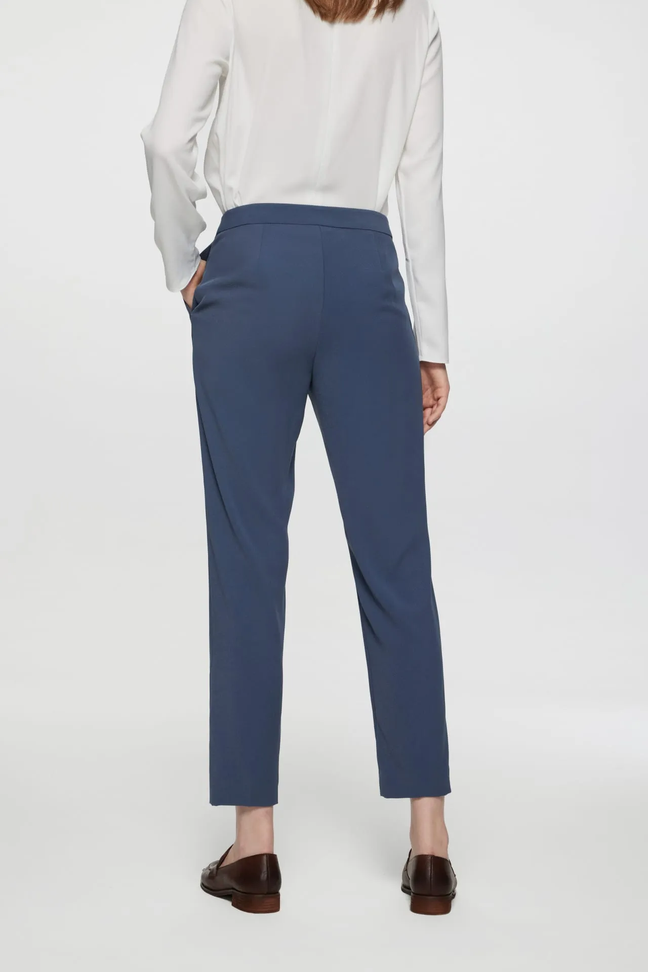 Celeste Cavalry Twill Suit Pants