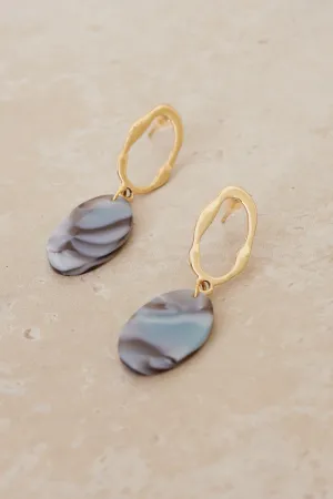 Celeste Drop Earrings - Gold/Opal