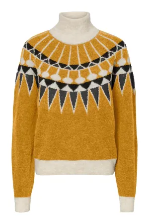 Celeste Fairisle Jumper - Chai Tea