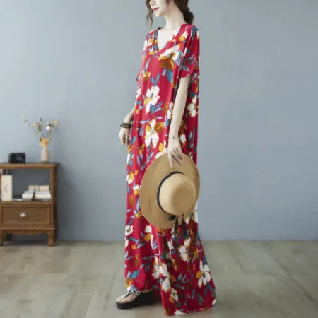 Celeste Floral Kaftan Dress