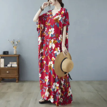 Celeste Floral Kaftan Dress