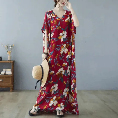 Celeste Floral Kaftan Dress