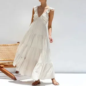 Celeste - Sleeveless maxi dress